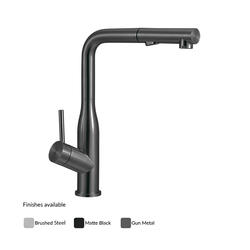 Villeroy & Boch - Modern Steel 2.0 Kitchen Mixer Pull Out Spray | Gun Metal